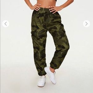 Camp Print Wind Joggers- Forever 21